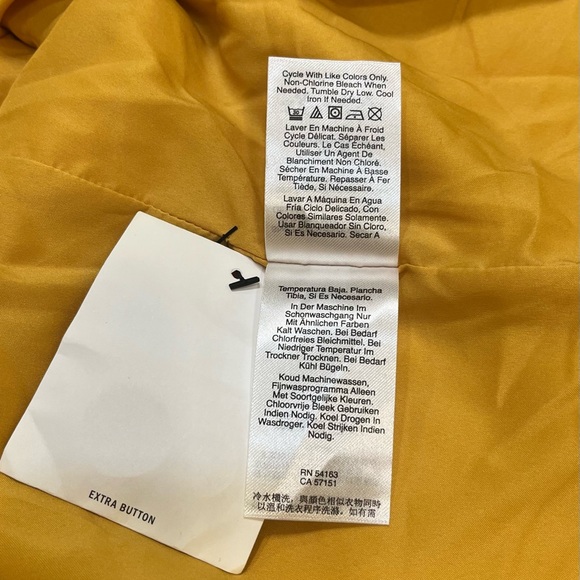 NWT DKNY Yellow Double-Breasted Blazer Size Small - Picture 12 of 12